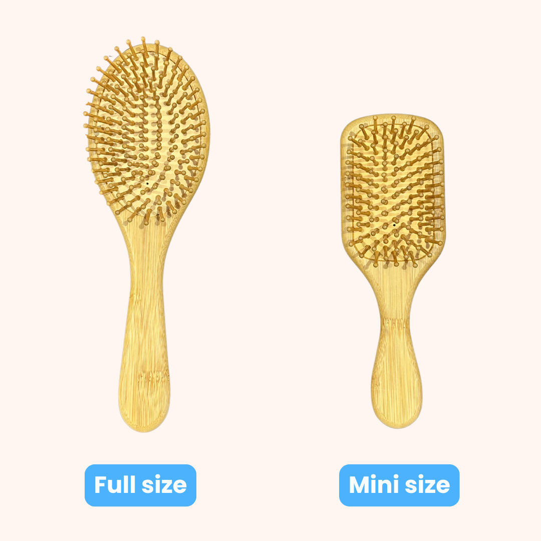 Bamboo Anti-Frizz Travel Hairbrush (Mini)